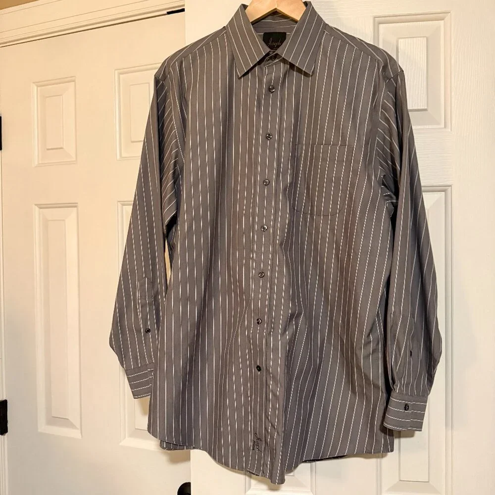 JOSEPH A BANKS MENS DRESS SHIRTS, SET OF 4, SIZE 16.5 X 34, 100% NO-IRON COTTON - Picture 10 of 16